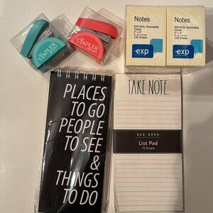 Novelty Notebooks, 2 mini‎ staplers and Post-Its (h/s)